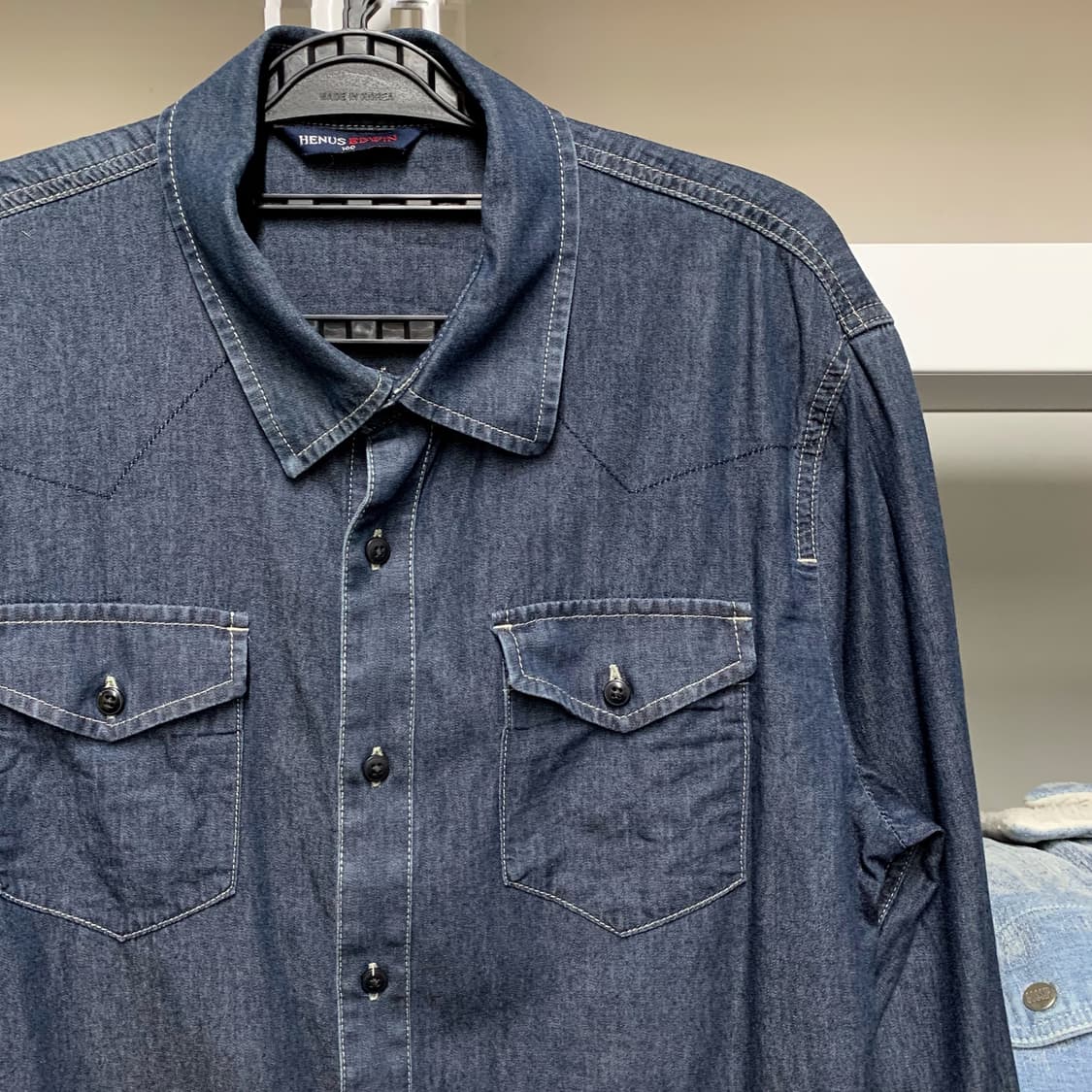[L] HENUS EDWIN 데님셔츠 상품이미지1
