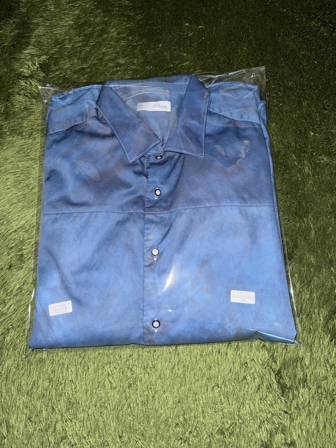 S.T. Dupont Classic 듀퐁 클래식 인디고 다잉 코튼 셔츠 상품이미지10