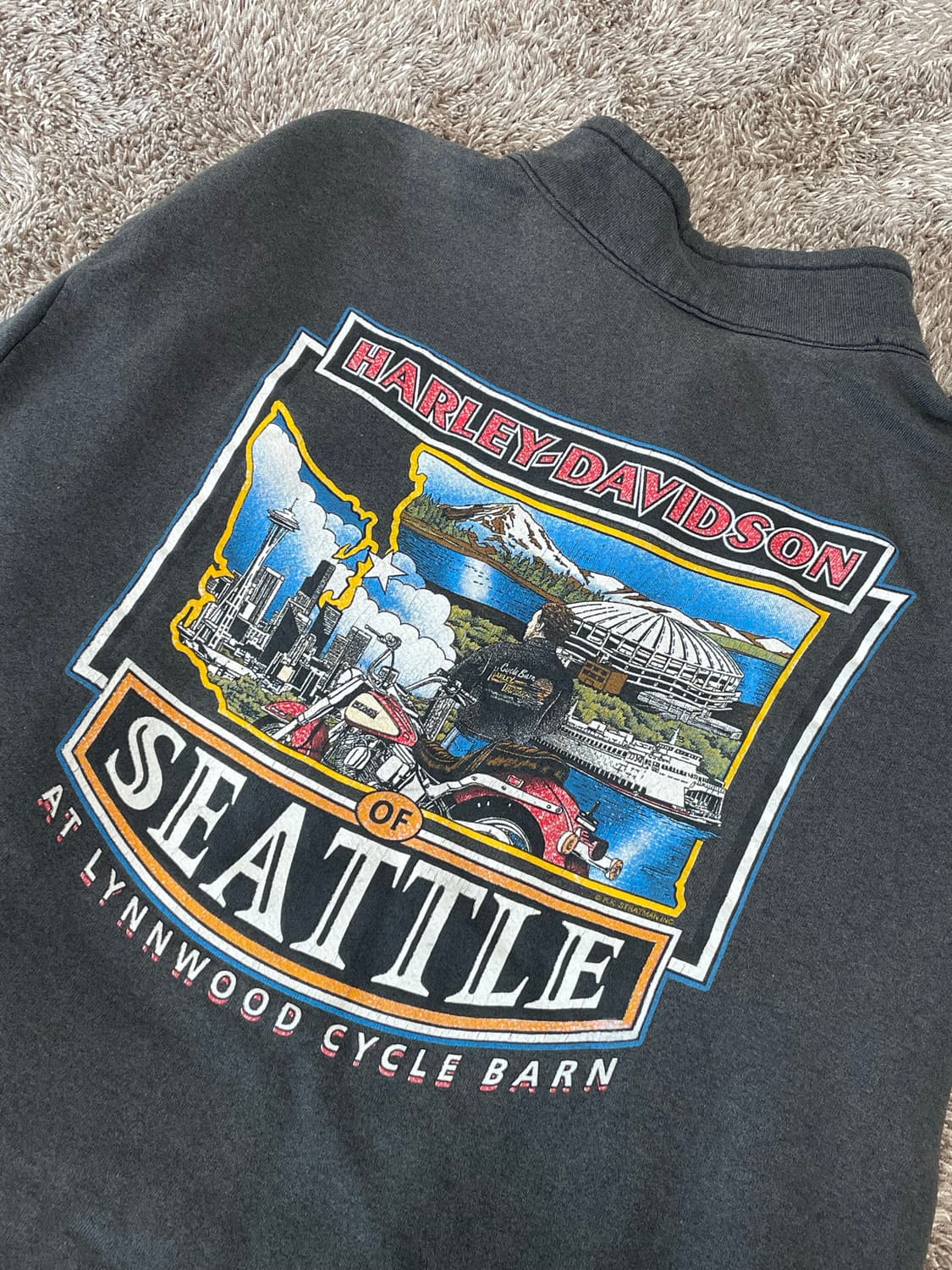 Harley davidson 할리데이비슨 라이트닝 하프집업 스웻 상품이미지6