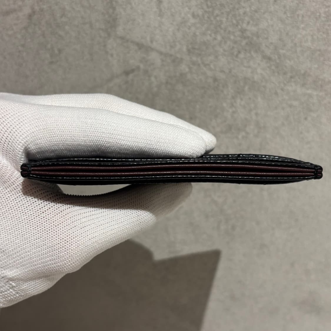 S OS사이즈 샤넬 클래식 캐비어 카드지갑 블랙 (내장칩) 상품이미지5