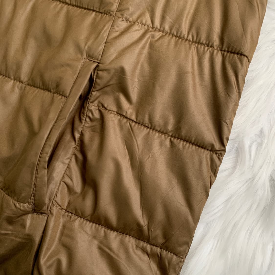 GU 일본 빈티지 후드 경량 패딩 조끼  1735 상품이미지4