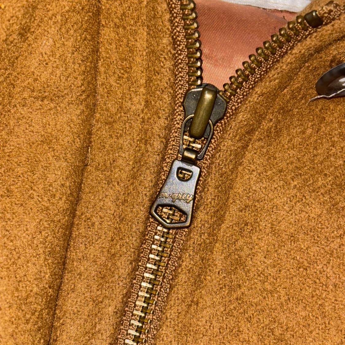 Mayson Grey Wool Bomber Jacket 후드 퍼자켓 상품이미지7