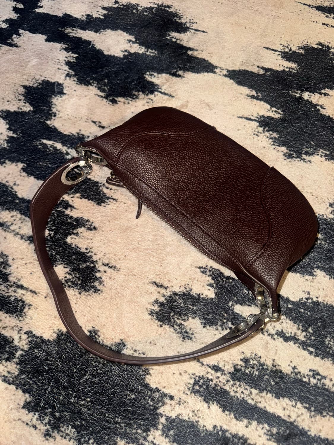 브라운 가죽 숄더백  상품이미지2