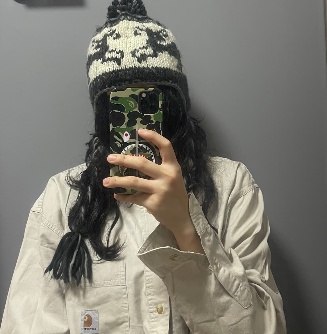 비니 (착샷 O) #모리걸 #아일렛 #노르딕 #뜨개 #단추 #레이스 상품이미지4