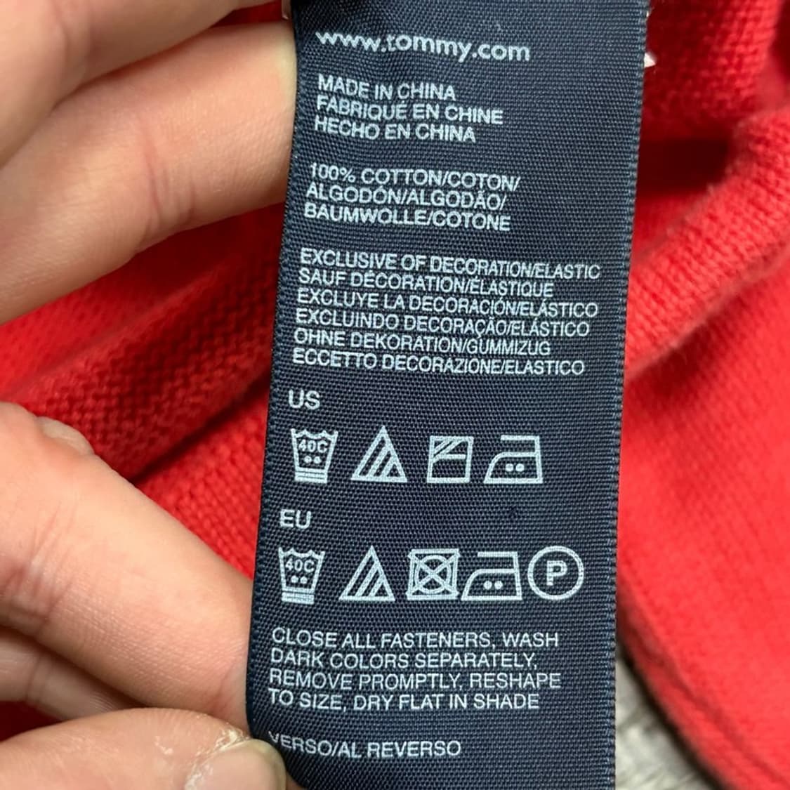 타미힐피거 스트링 니트집업 v1637 상품이미지6