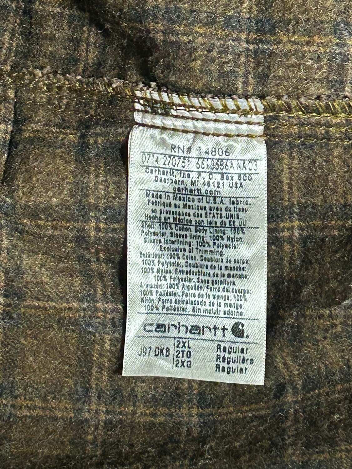 칼하트 j97 DKB 2XL 상품이미지7