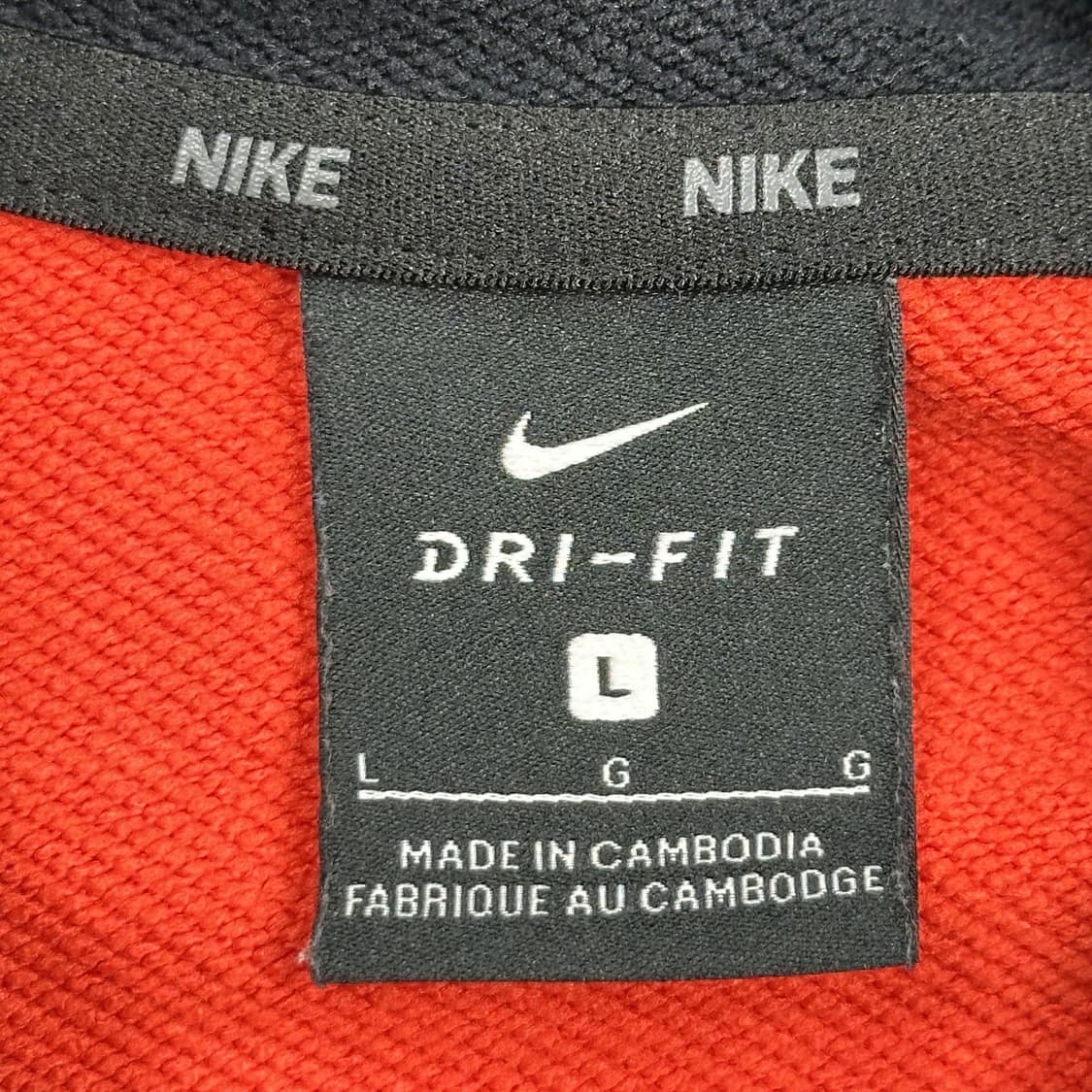 나이키 스우시 드라이 핏 배색 후드티 (L) 상품이미지5