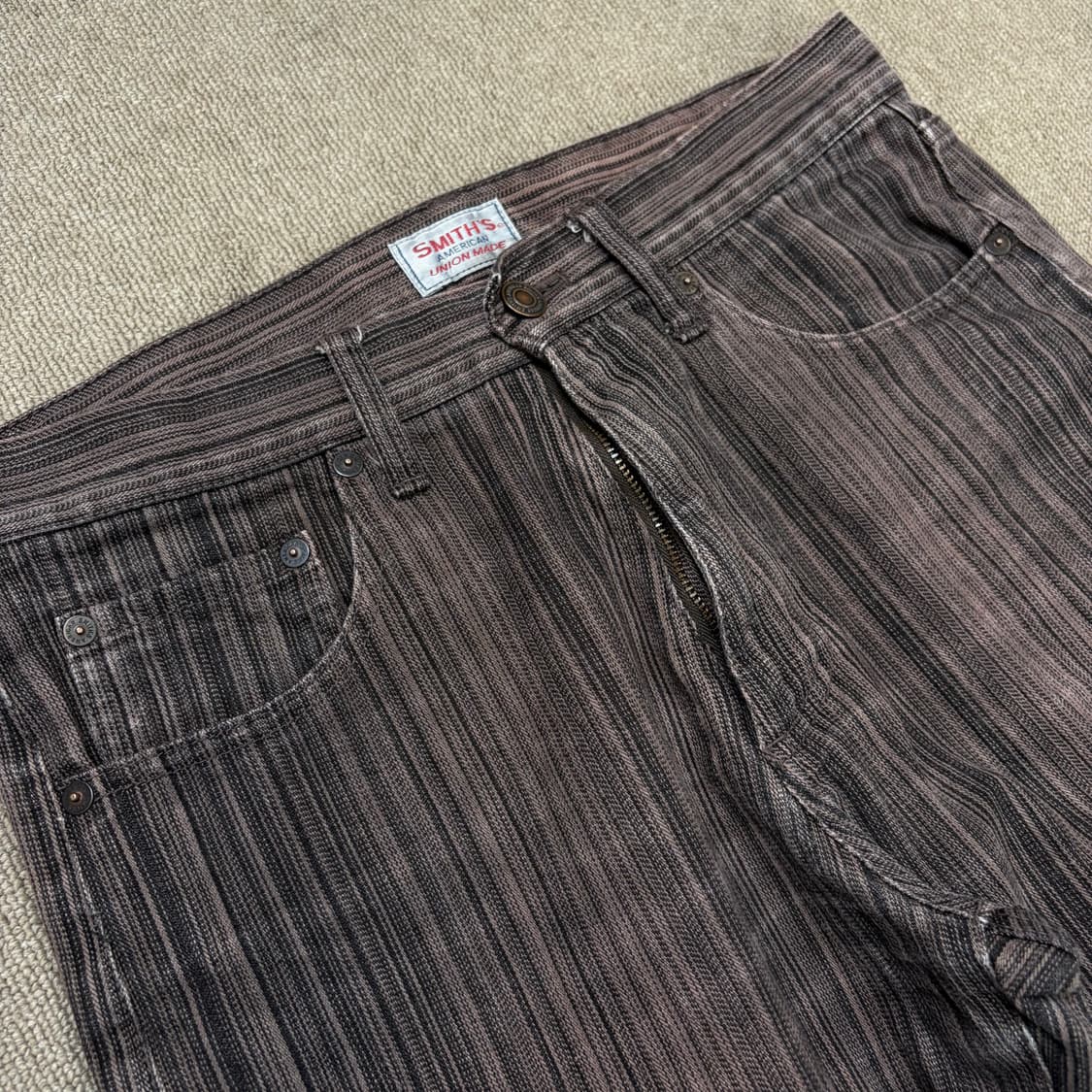 SMITHS AMERICAN 스미스 스트라이프 워싱 데님  상품이미지2