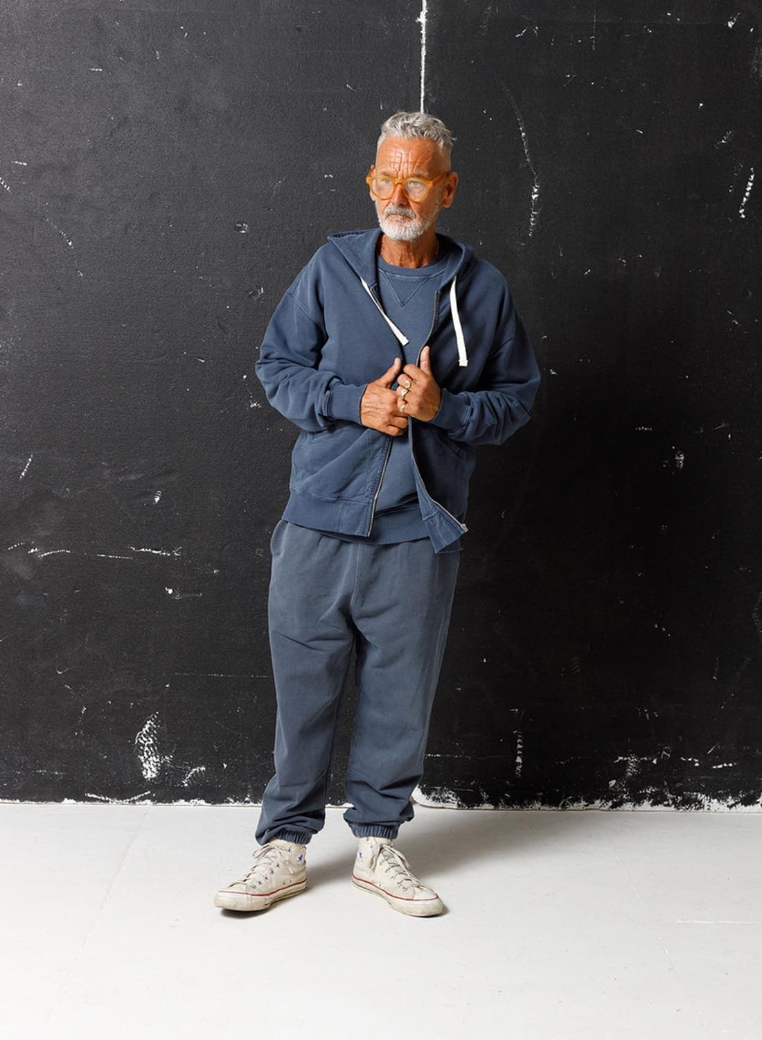 나이젤카본 후드 집업 네이비 S사이즈 상품이미지3