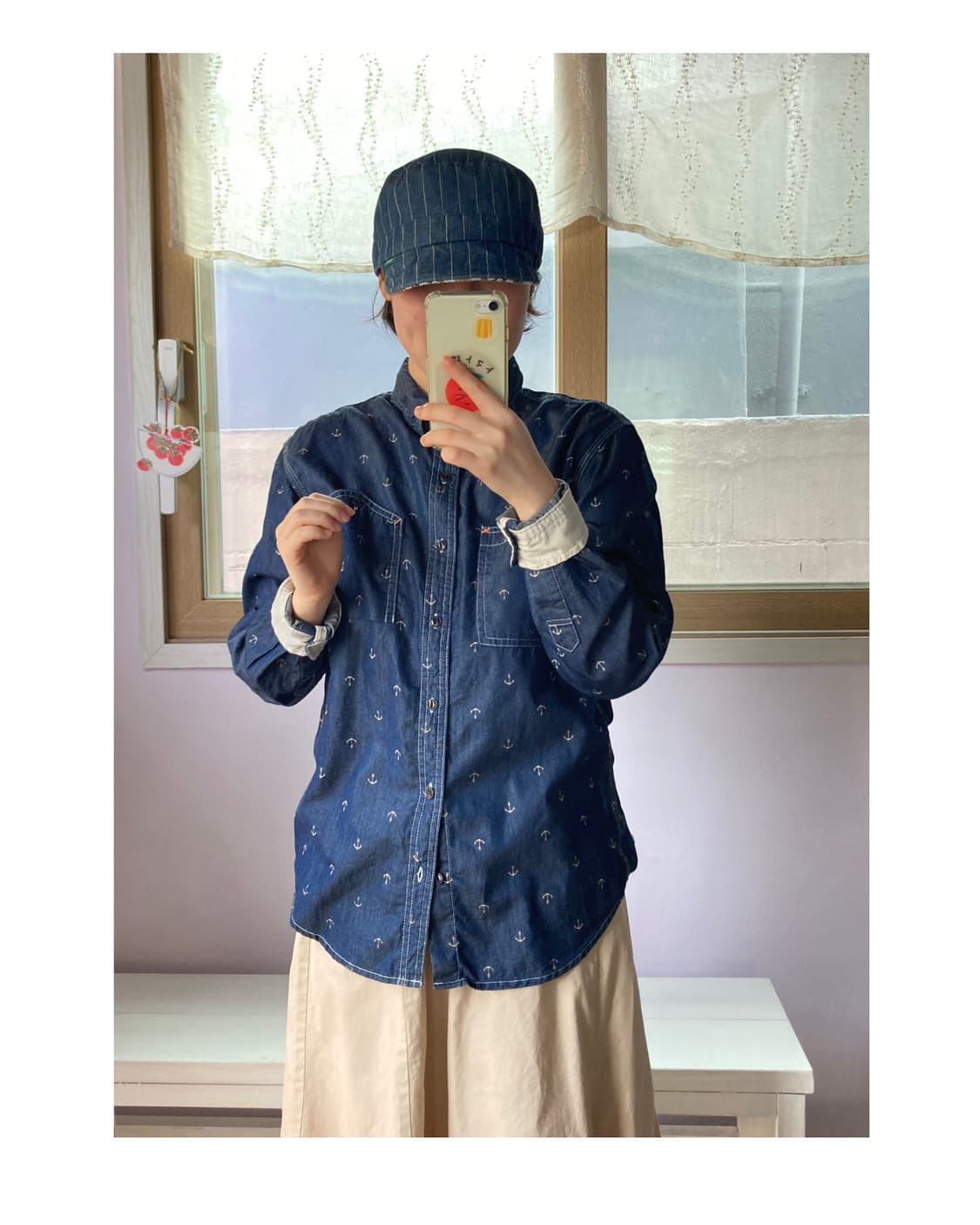 앵커패턴 빈티지셔츠 상품이미지3
