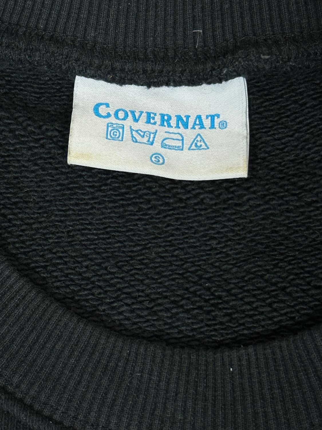 커버낫 블랙 화이트 빅 로고 맨투맨 S 상품이미지7