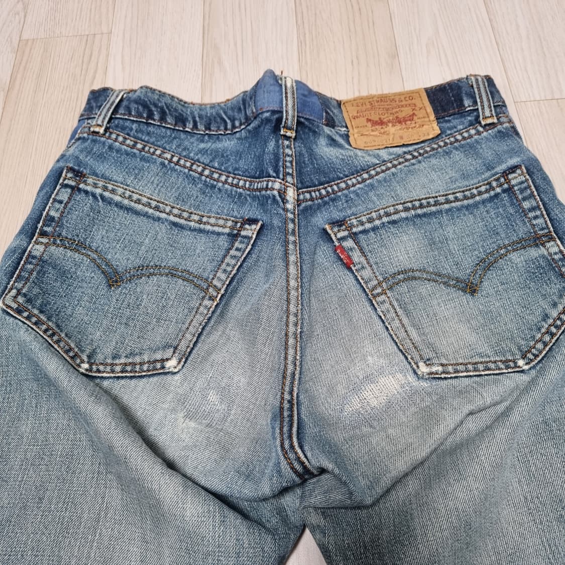 리바이스 재팬 509-0217 빈티지 워싱 데님 블루 청바지 상품이미지4