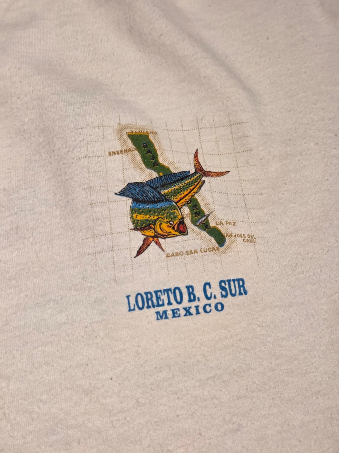 바하 칼리포르니아 피싱 빈티지 티셔츠 상품이미지3