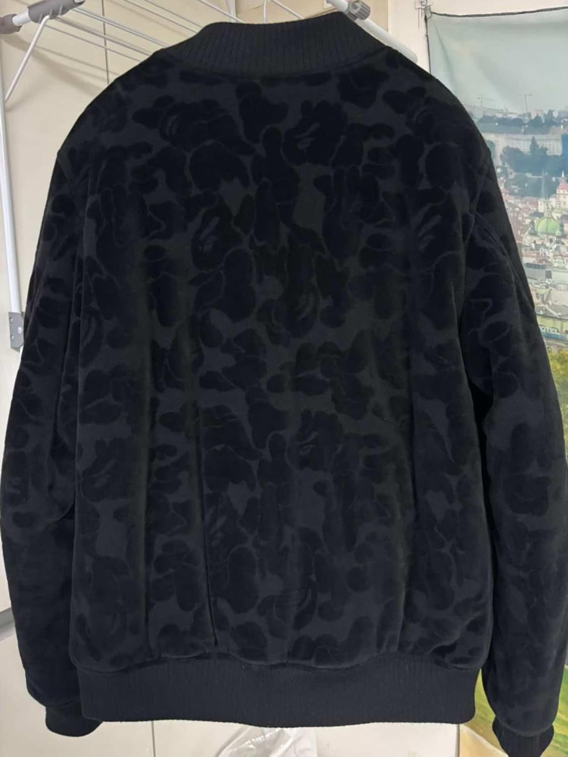 베이프 ABC 카모 벨루어 봄버 자켓 상품이미지5