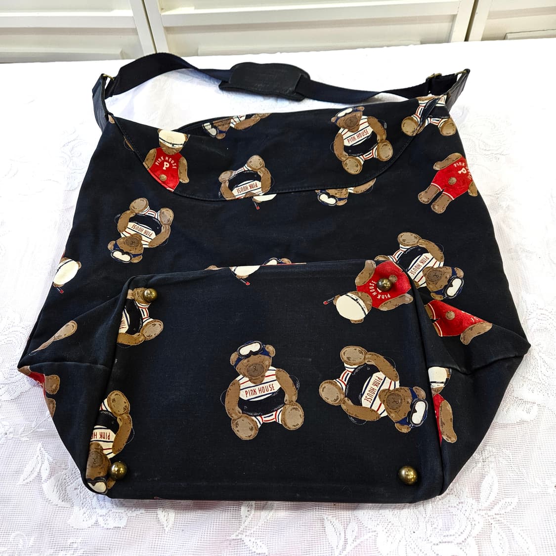 PINK HOUSE(핑크하우스) 테디베어 빅 크로스 상품이미지5