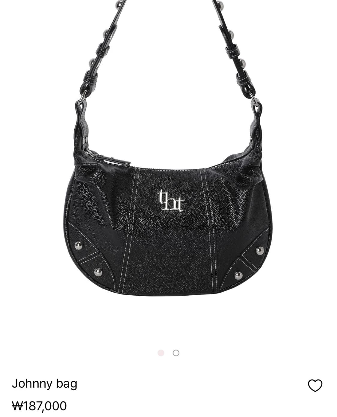 쓰리타임즈 조니백 johnny bag 블랙 상품이미지1