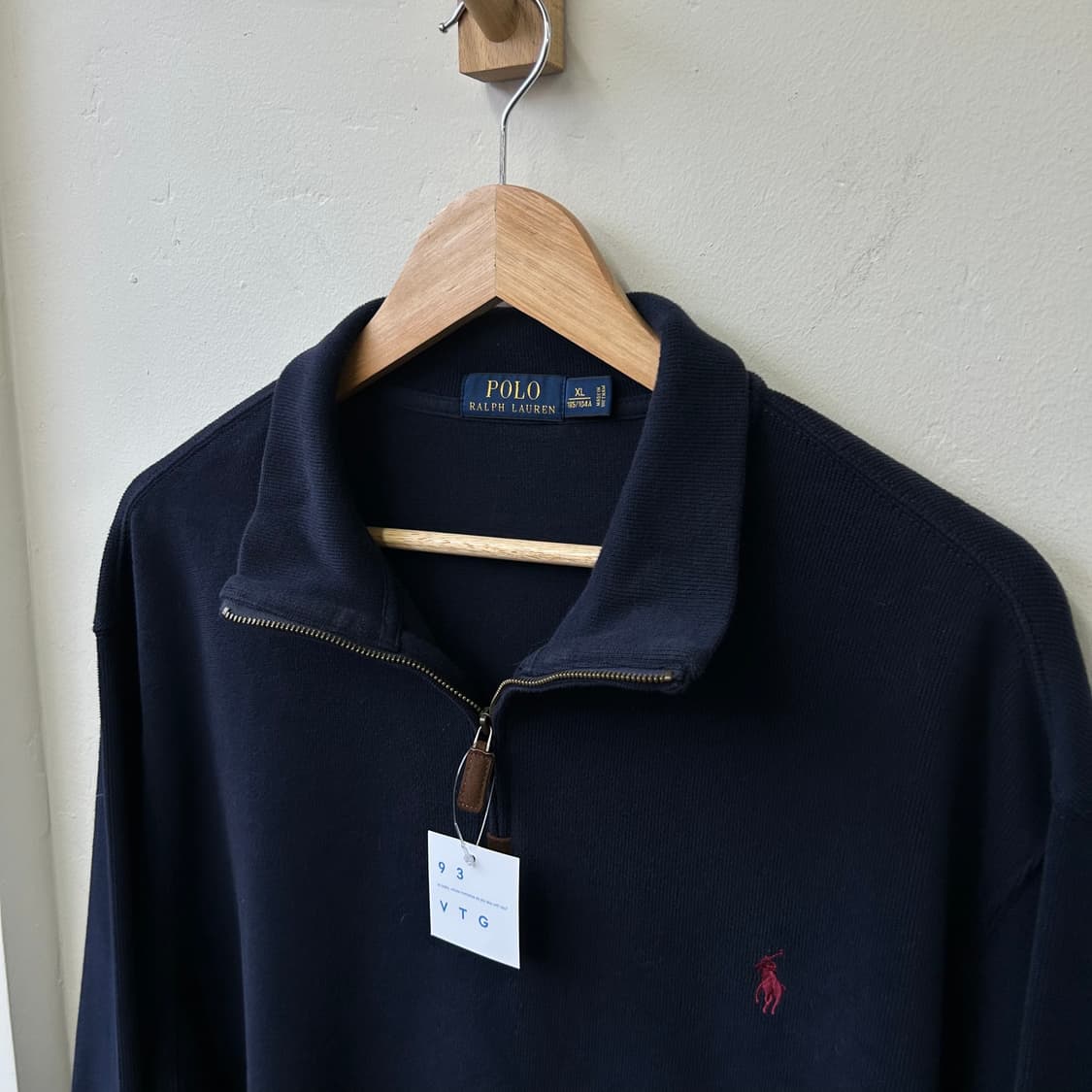 폴로 랄프로렌 블랙 반집업  상품이미지3