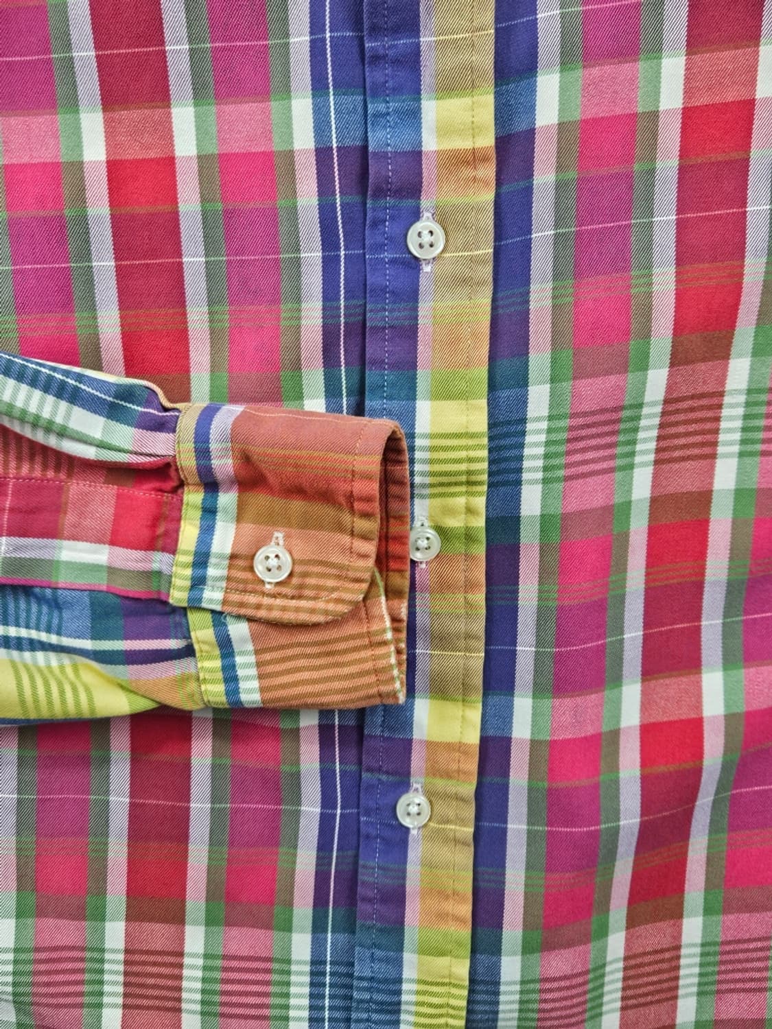 폴로랄프로렌 커스텀핏 마드라스 체크 셔츠 ( M ) / 11610 상품이미지9