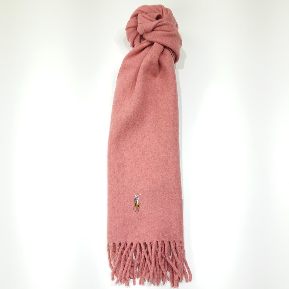 MX613 폴로 90s 이태리판 램스울 멀티포니 핑크 머플러 목도리 상품이미지3