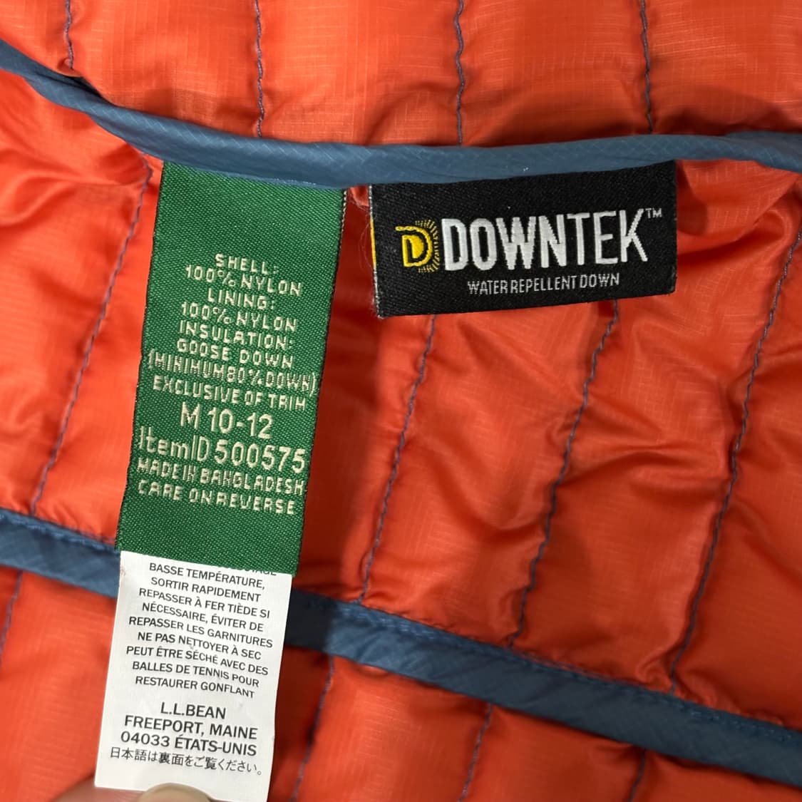 L.L.Bean 블루 경량패딩 상품이미지5