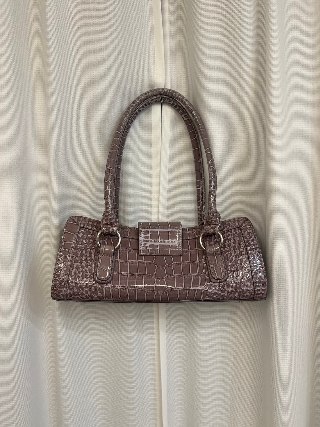 일본 빈티지 파스텔 퍼플 가방 상품이미지4