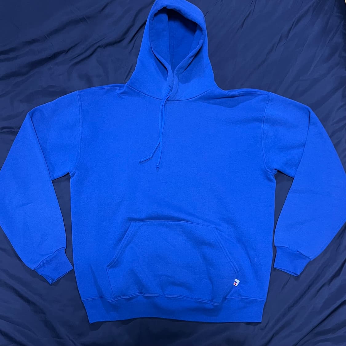 90s 러셀 후드 딥블루 made in usa 상품이미지1