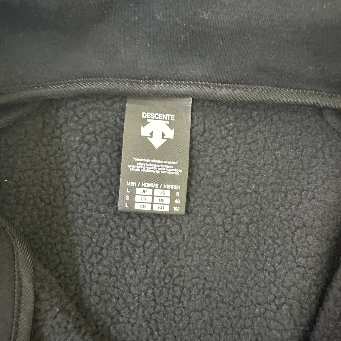 100 데상트 본딩 플리스 집업 자켓 0327D 상품이미지2