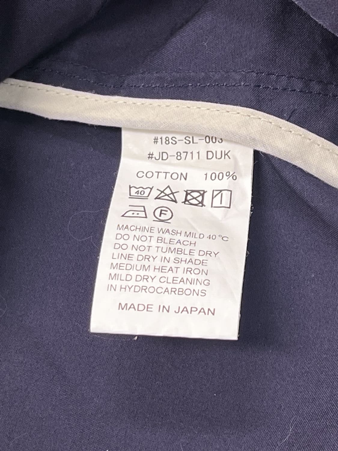단톤 커버롤 네이비 자켓 상품이미지5