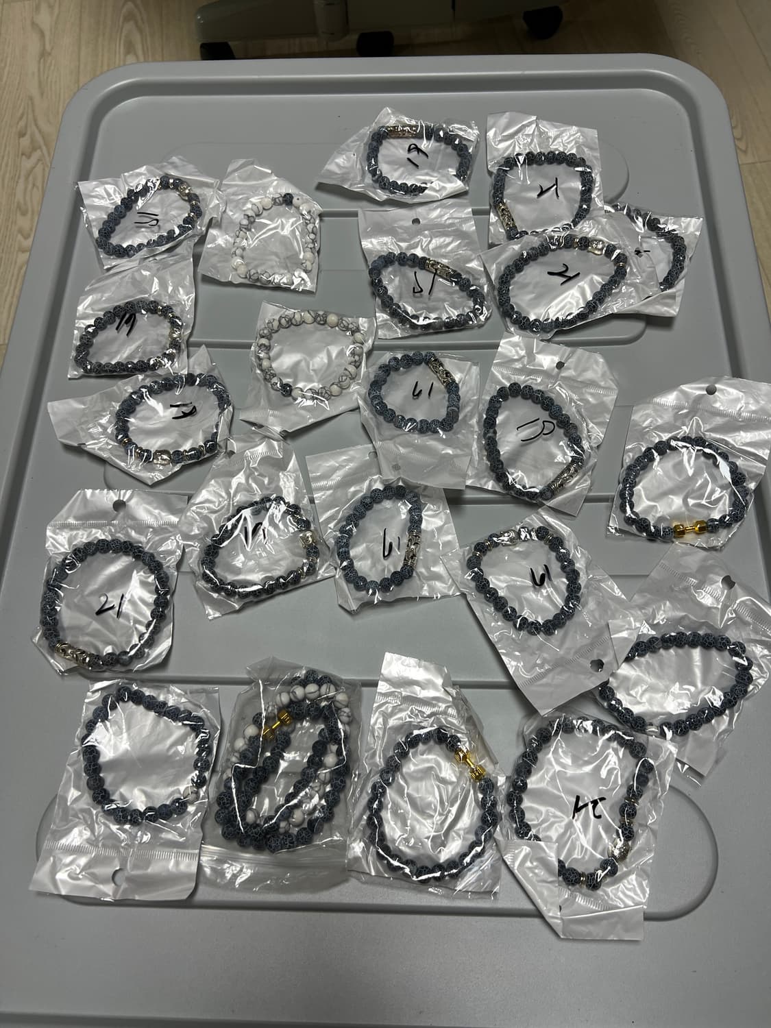 비휴팔찌 호안석 남자 커플아이템 파워스톤 염주 오행 팔찌 상품이미지1