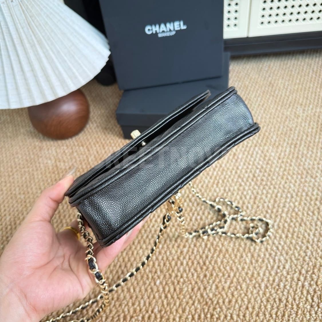 샤넬뷰티 탑핸들 캐비어 백팩 3WAY백 VIP 상품이미지5