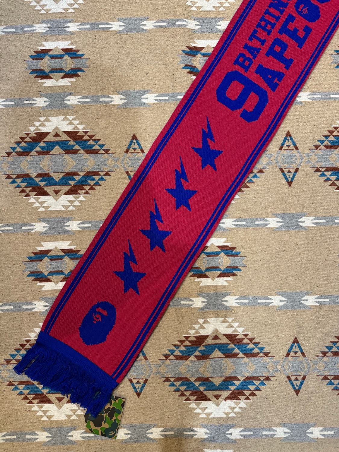 [OS] 베이프 자카드 로고 롱 스카프 (머플러) 상품이미지4