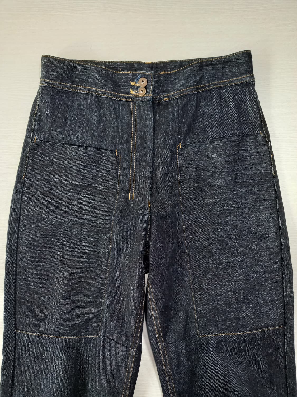 28 J.BASTING Kor 하이웨이스트 테이퍼드 진청 28-912 상품이미지3