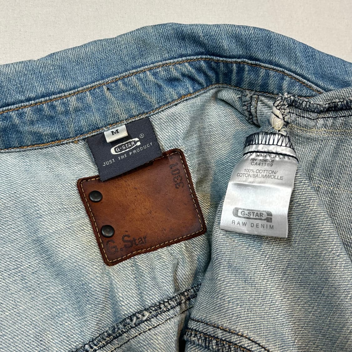 M) 지스타로우 워싱 데님 자켓 상품이미지8