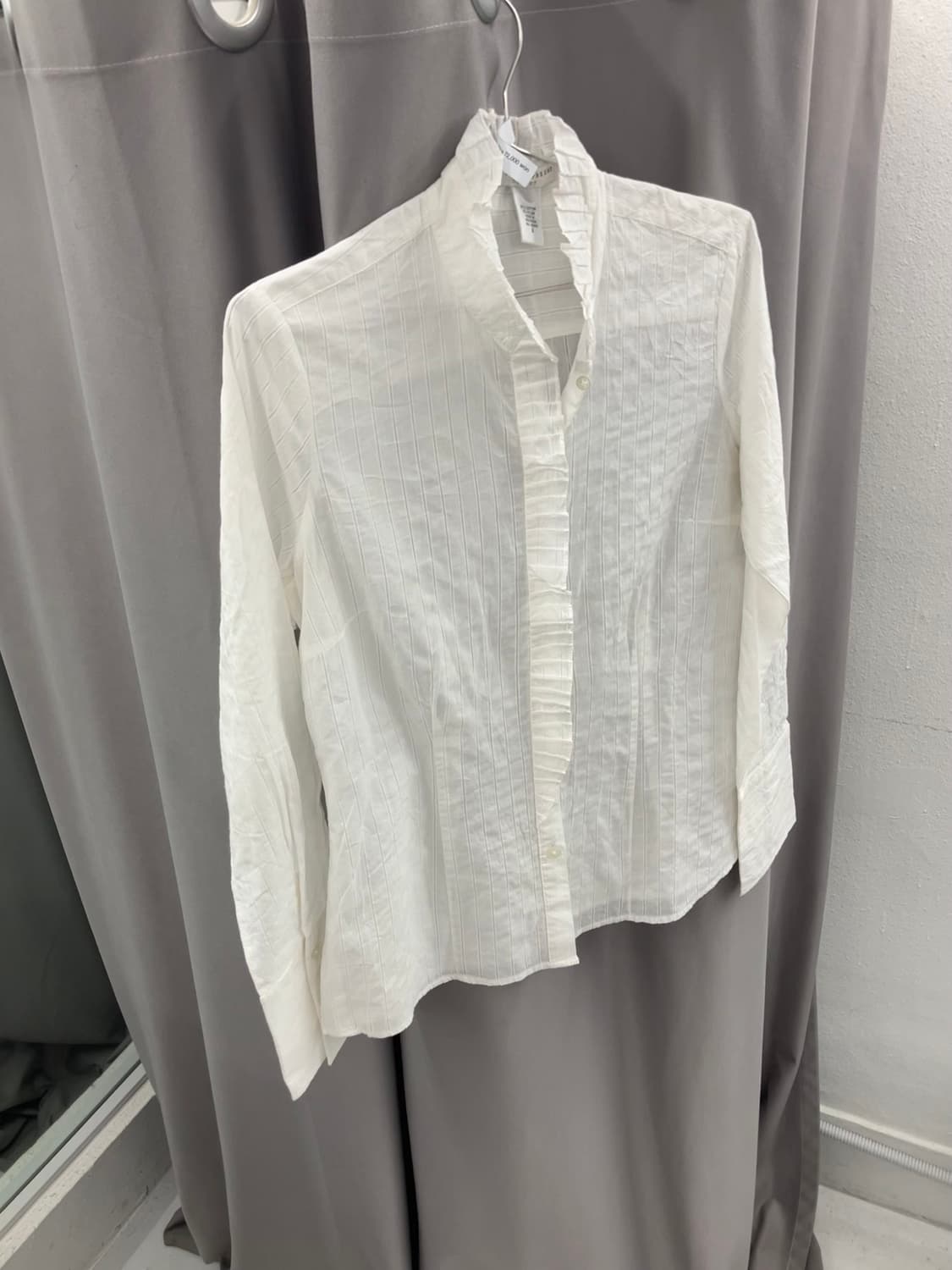 핀턱 러플 카라 셔츠 상품이미지2