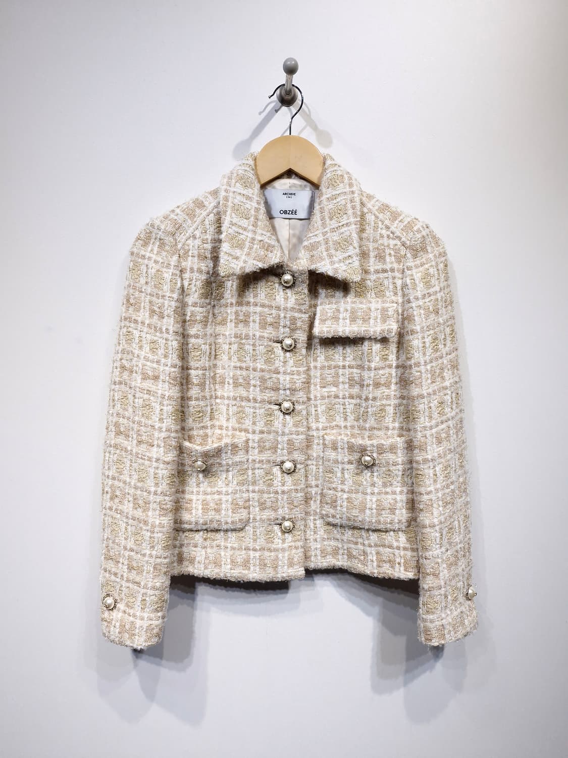 한섬 오브제(OBZEE) 22FW 트위드 자켓 상품이미지1