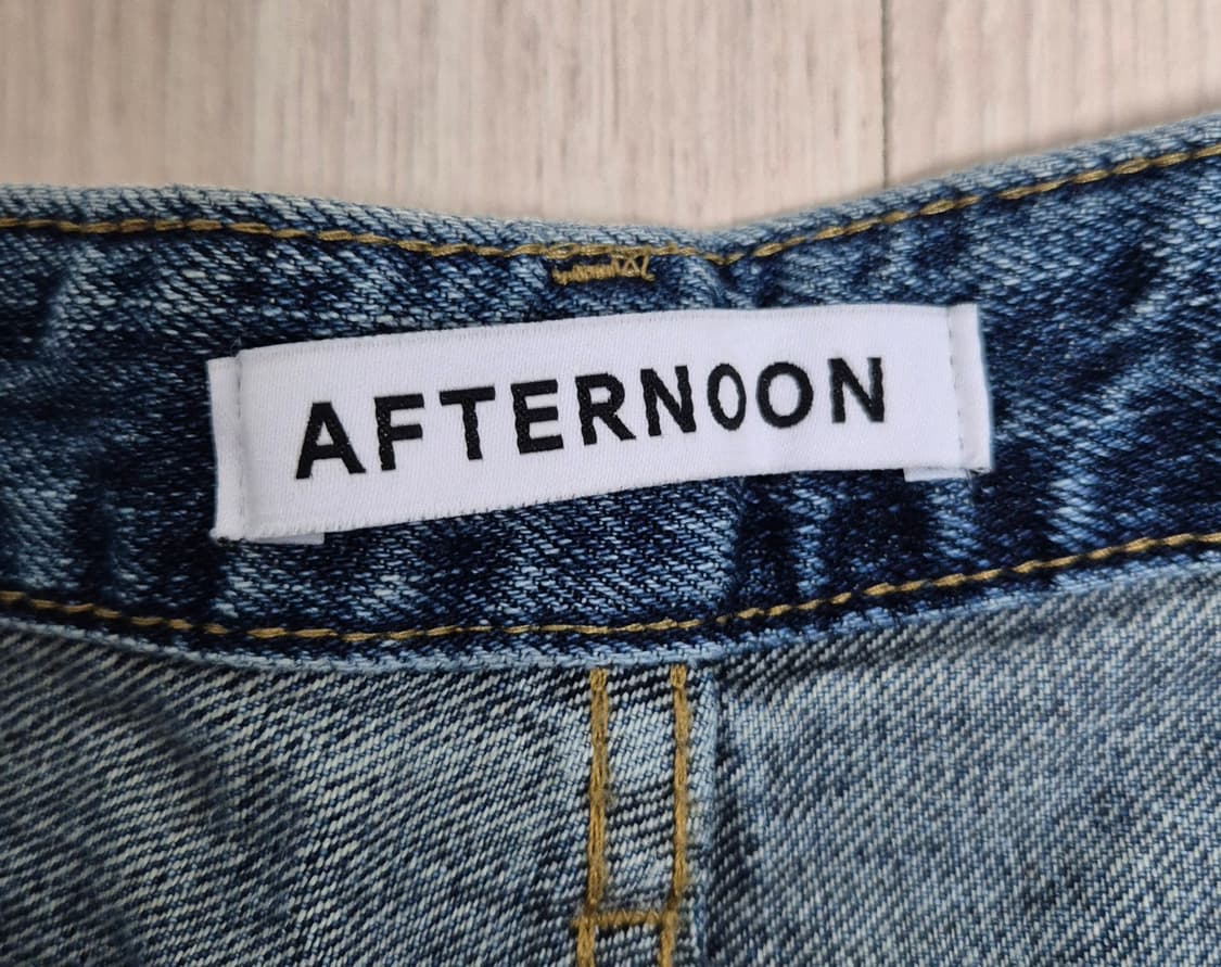 애프터눈 와이드 데님팬츠 상품이미지3