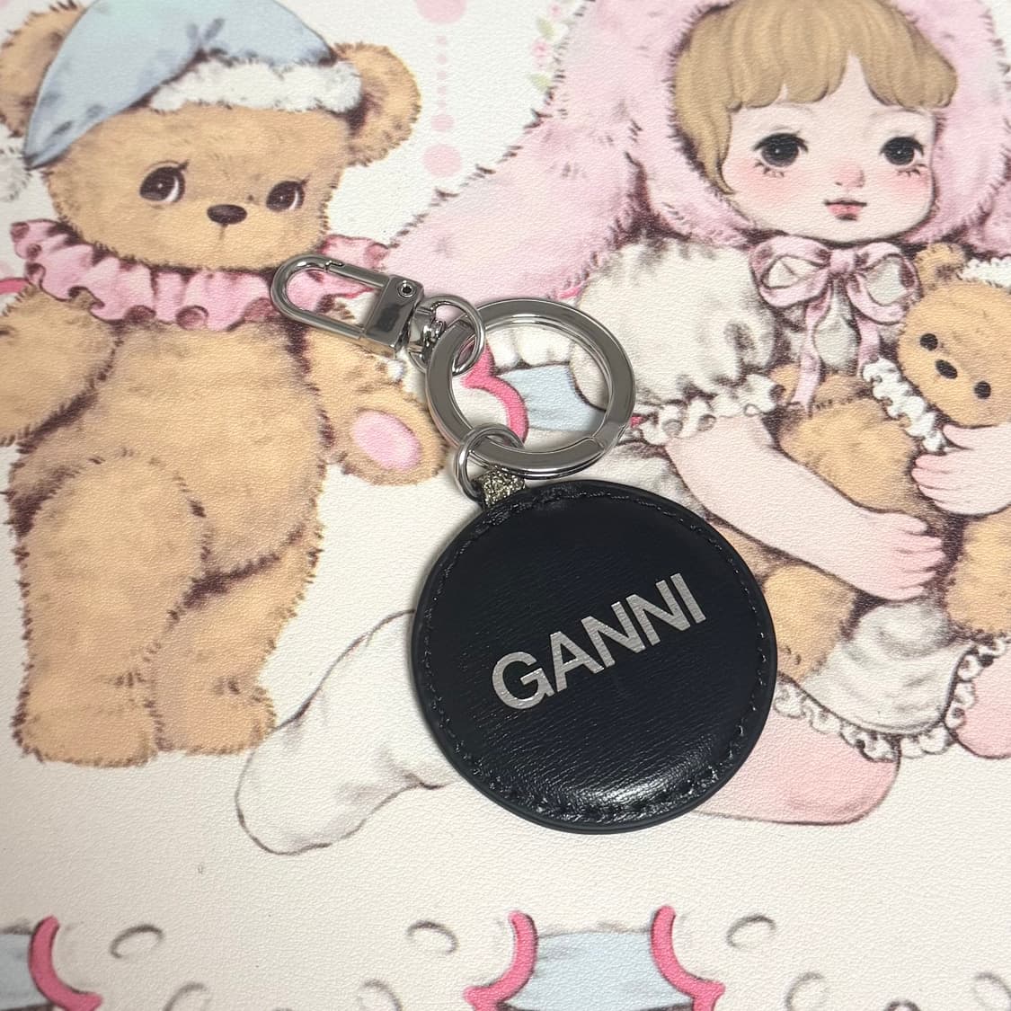 가니 스마일리 글리터 키링 실버 상품이미지3