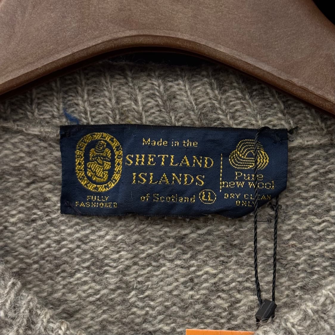 80s 스코틀랜드 아가일 패턴 퓨어 울 빈티지 니트 상품이미지6