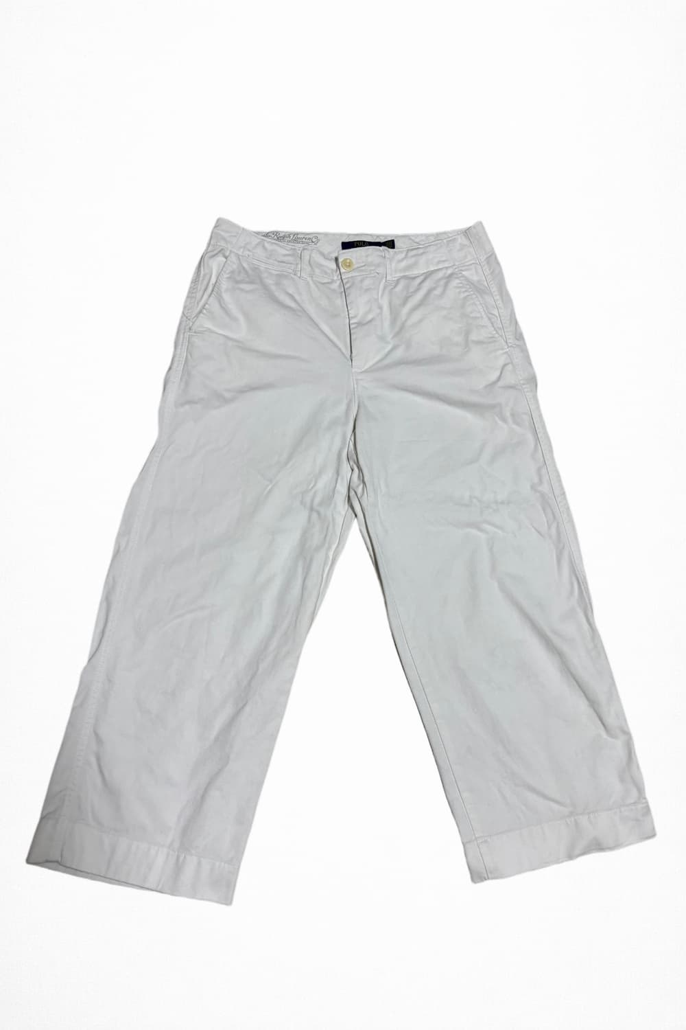 폴로랄프로렌 화이트 크롭 치노 팬츠 상품이미지1