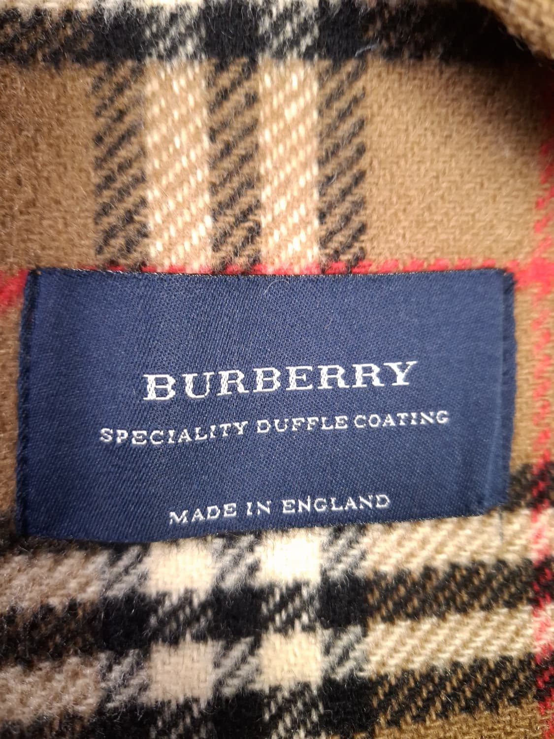 오리지날 영국제조 버버리 노바체크 더플 울 코트 상품이미지3