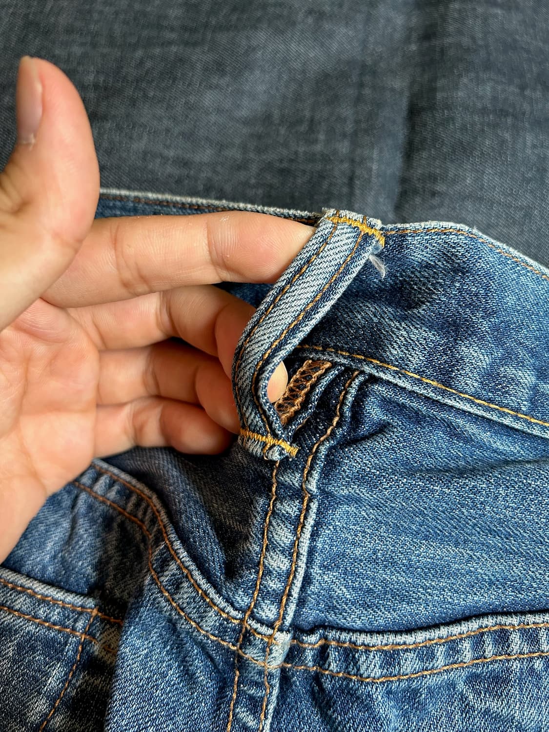RRL cut off denim pants Made in USA 상품이미지8