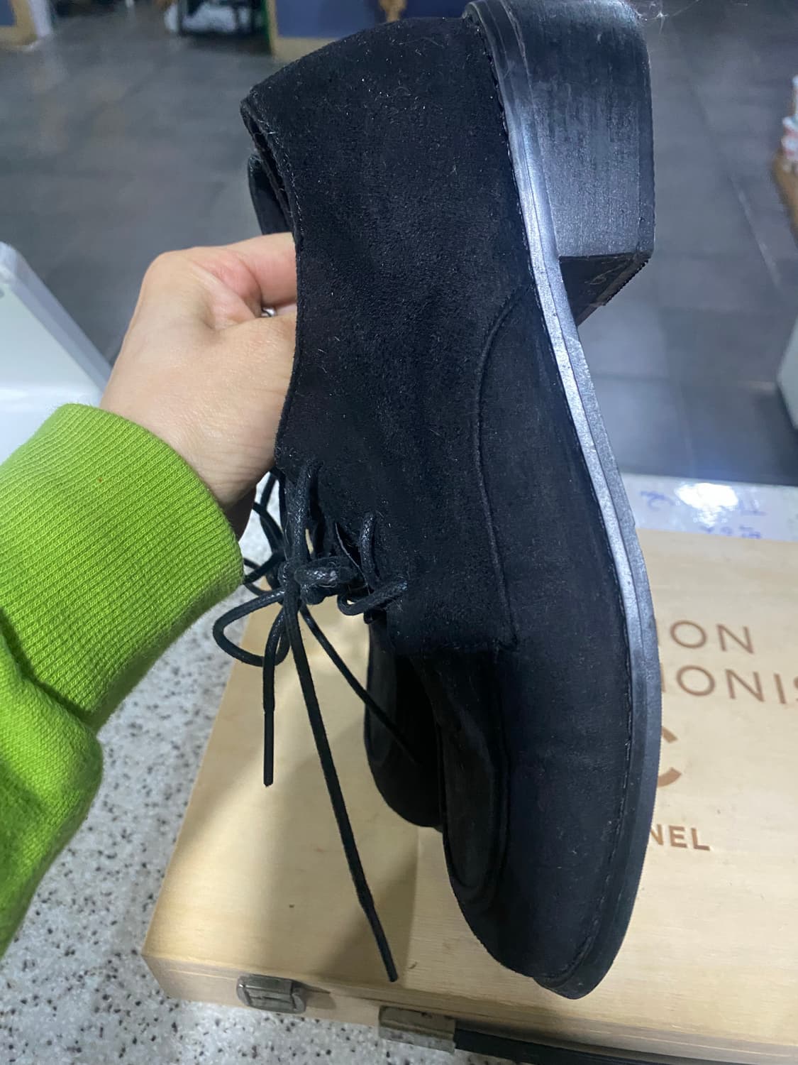 REC DOL 레크돌 블랙 스웨이드 로퍼240 상품이미지2