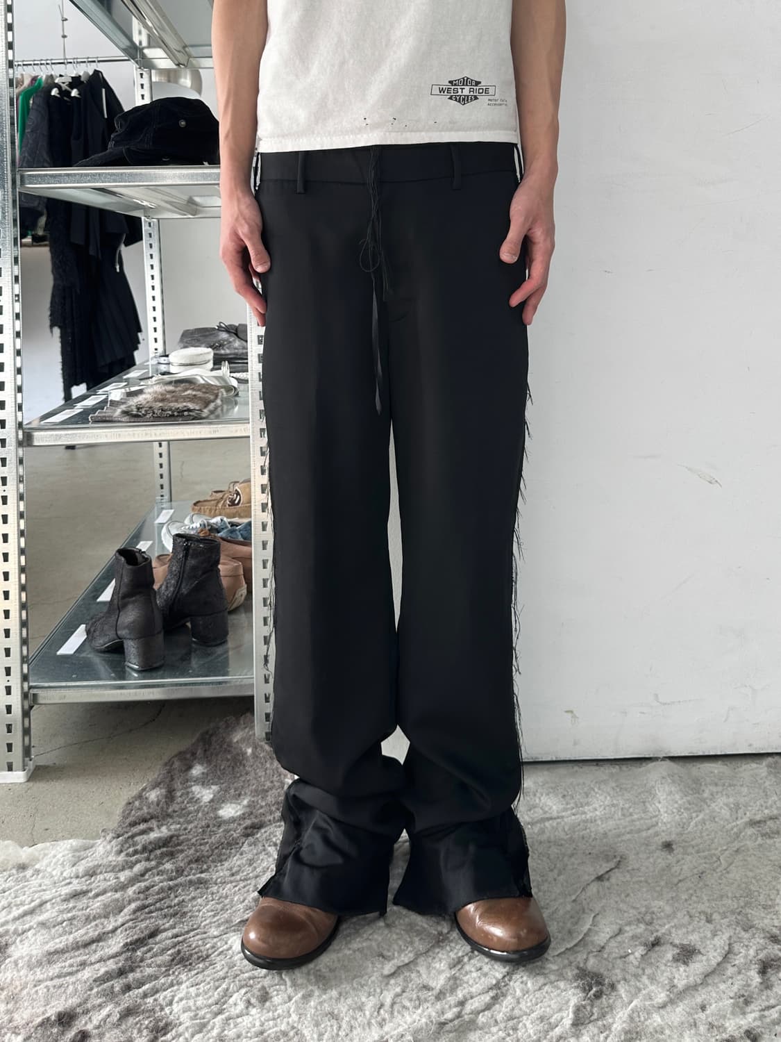 미도리카와 로우컷 플레어 슬랙스 상품이미지1