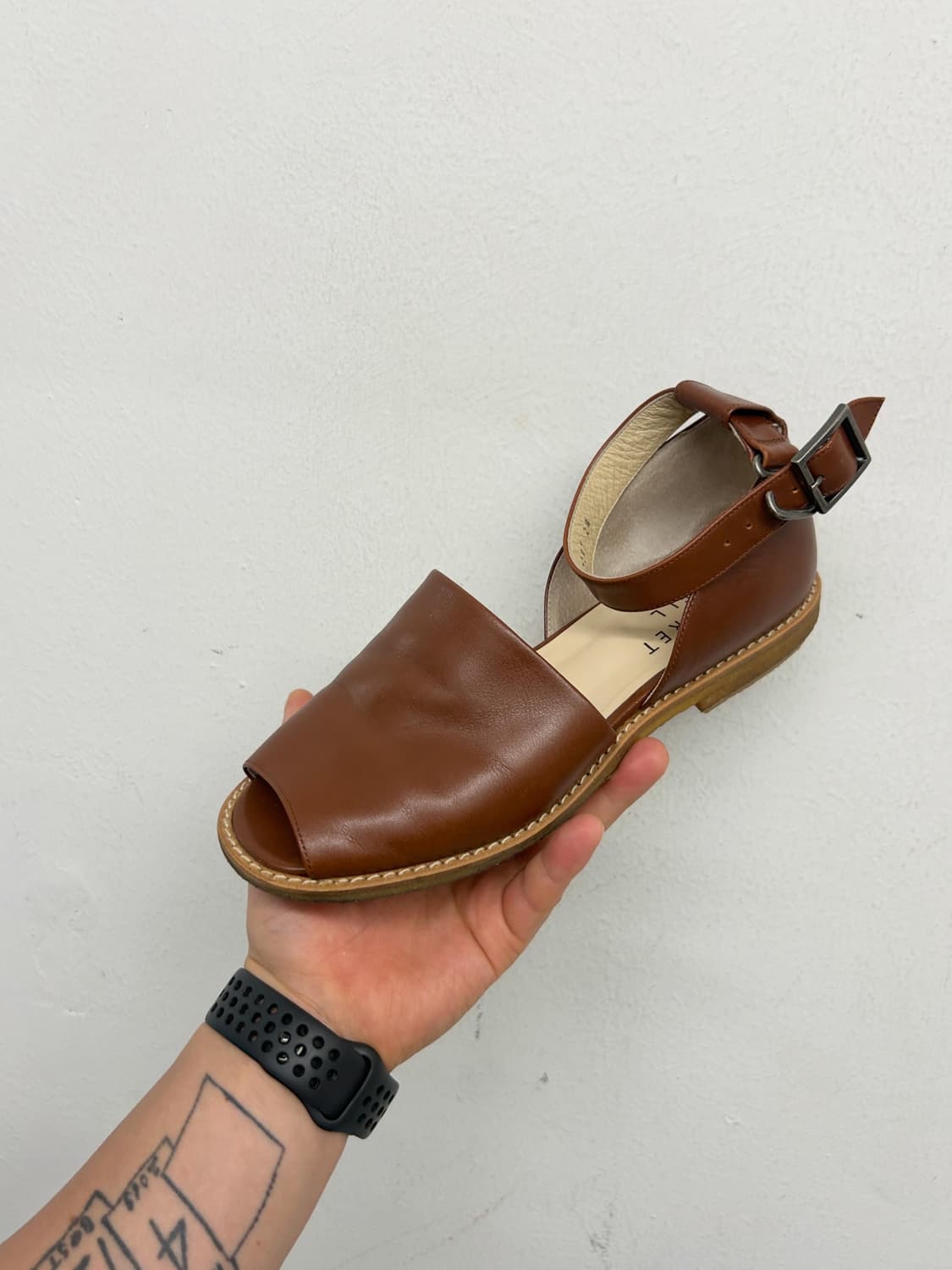 마가렛호웰 브라운 레더 샌들 240 (MADE IN JAPAN) 상품이미지1