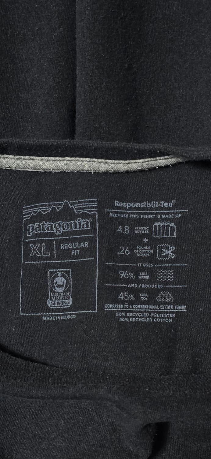 파타고니아 반팔 티셔츠 XL 블랙 상품이미지3
