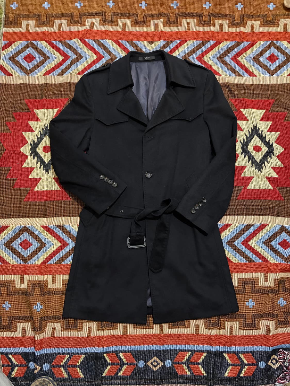 100) 캐시미어 트랜치 코트 상품이미지1