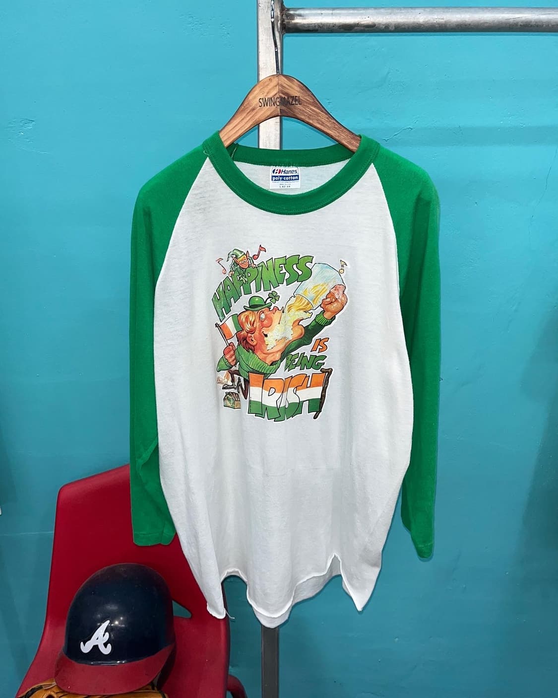 90s USA 싱글스티치 레글런 티셔츠 상품이미지2