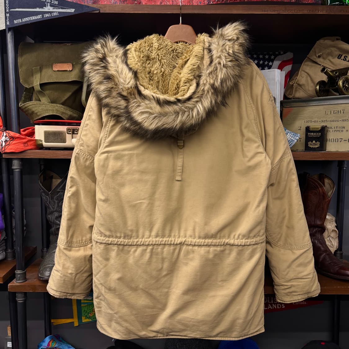 데님앤서플라이 by 랄프로렌 퍼 후드 N3B 복각 야상 파카 N131 상품이미지2