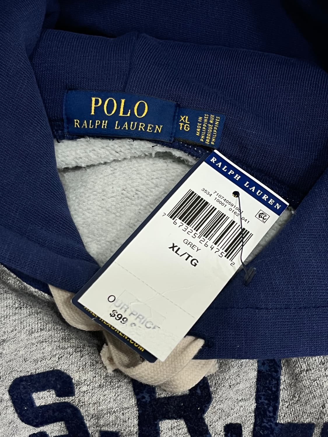 새상품 폴로랄프로렌 USRLS 기모 후드티 XL 상품이미지6