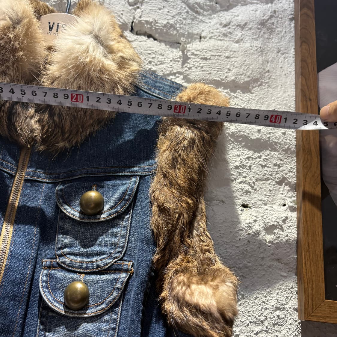 6포켓 빈티지 토끼털 데님 베스트 상품이미지7